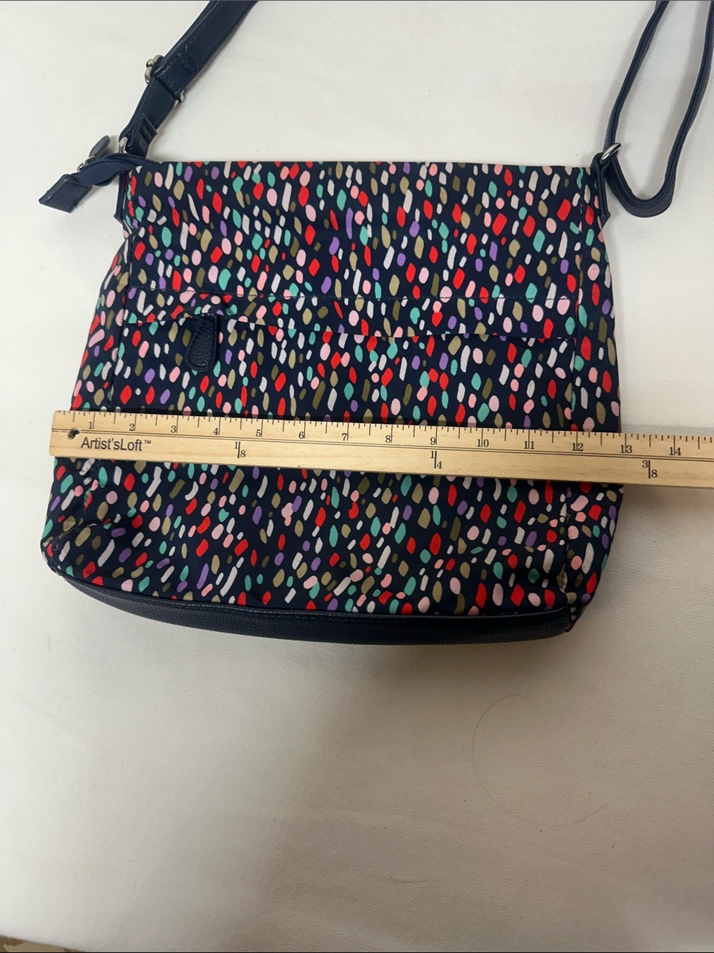 MultiSac Black Multi-Color Pattern Crossbody Bag - Picture 4 of 11